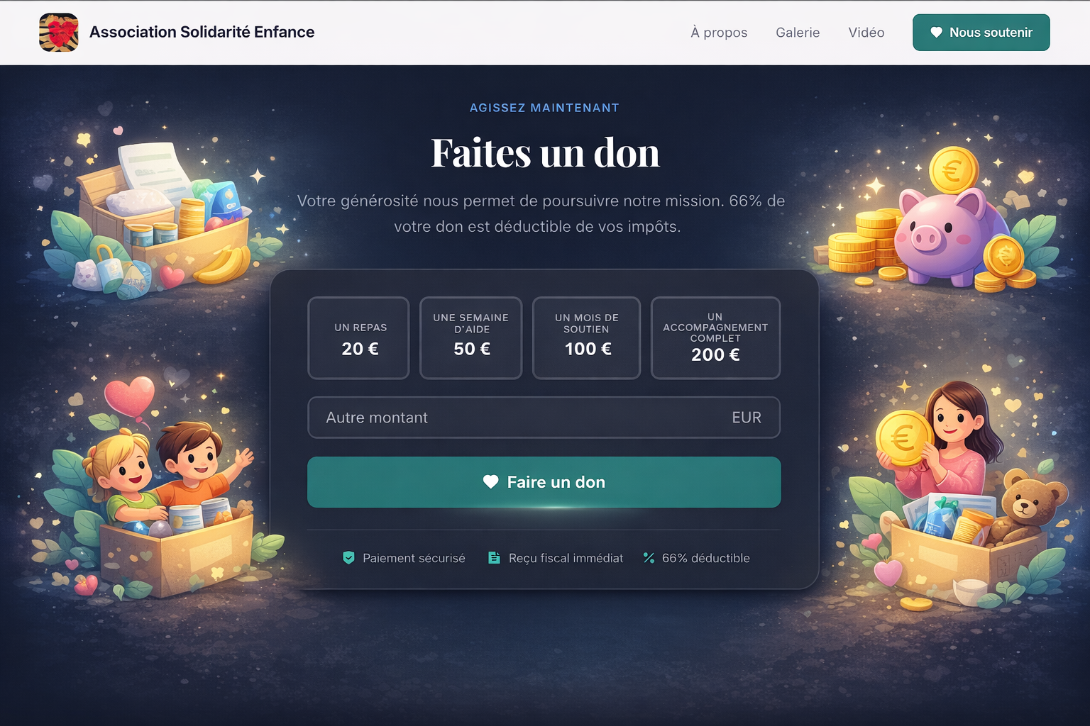 Page de don CerfApp - Formulaire de paiement sécurisé Stripe